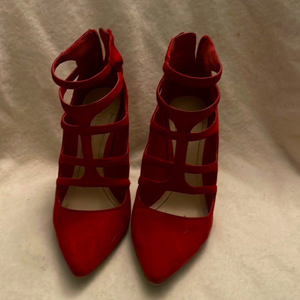 BCBGeneration red cage heels